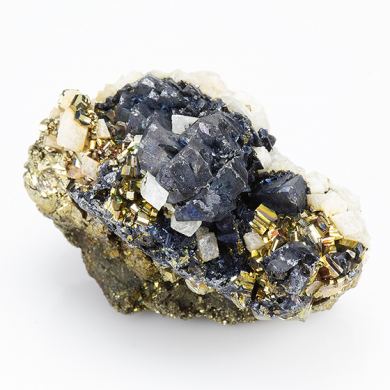 Freibergite with Pyrite, Dolomite
