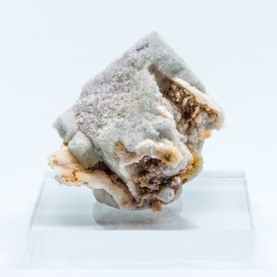 Fluorite on Quartz ps. Calcite