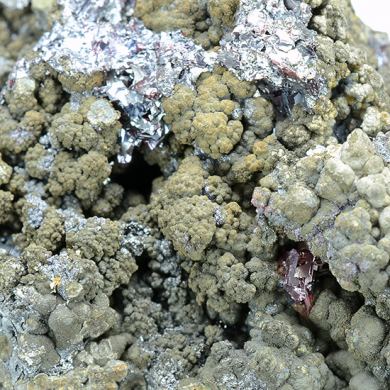 Proustite with Skutterudite