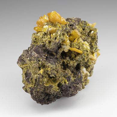 Wulfenite with Mimetite