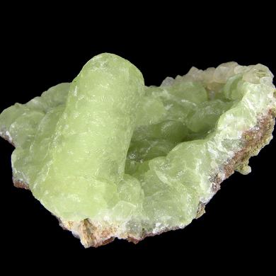 Prehnite finger cast after Anhydrite with Calcite