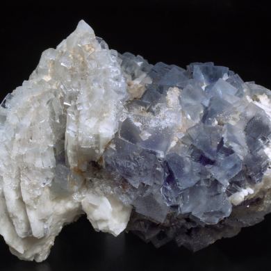Fluorite with Baryte and Quartz