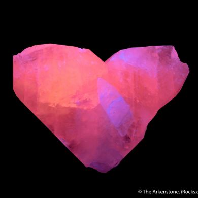 Manganoan Calcite - twinned (fluorescent)