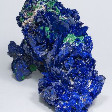 Azurite with Malachite and Baryte