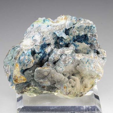 Veszelyite with Hemimorphite