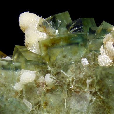 Fluorite, quartz MONGOLIA