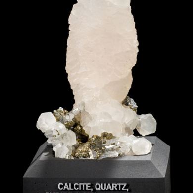 Calcite, Quartz, Pyrite & Arsenopyrite