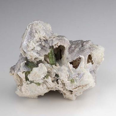 Elbaite with Trilithionite
