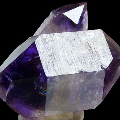 Quartz var. hourglass amethyst