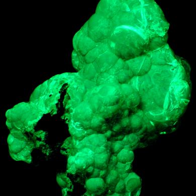 Opal var. hyalite CRAZY FLUORESCENCE