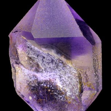 Quartz var. hourglass amethyst