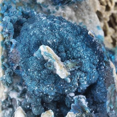 Veszelyite with Hemimorphite