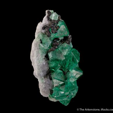 Fluorite with Sphalerite on matrix