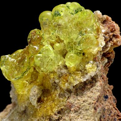 Opal var. hyalite CRAZY FLUORESCENCE