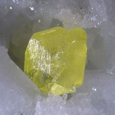Sulphur on marble