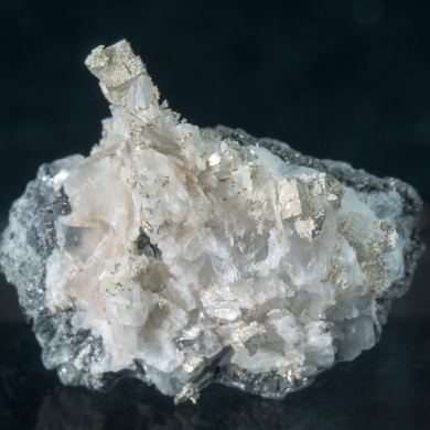 Silver with Calcite