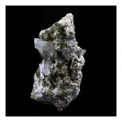 Quartz with Byssolite inclusions + Epidote.