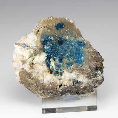 Veszelyite with Hemimorphite