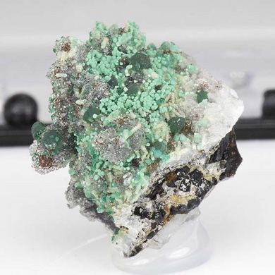 Philipsburgite with Malachite, Goethite, Rosasite