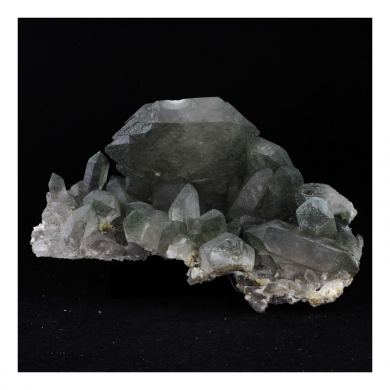 Smoky Gwindel Quartz + Chlorite.