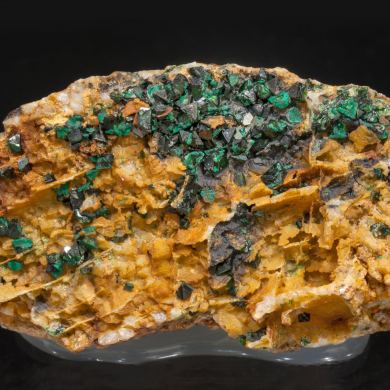 Libethenite with Dolomite