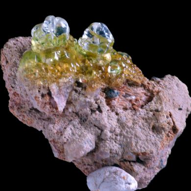 Opal var. hyalite CRAZY FLUORESCENCE