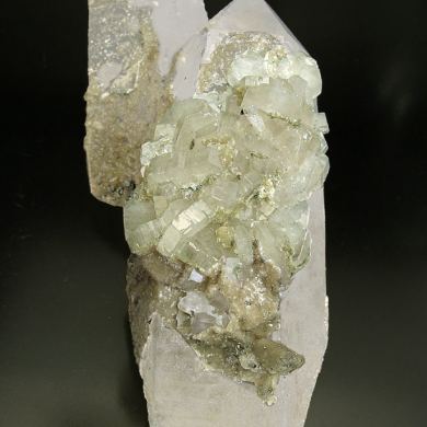 Fluorapatite with Quartz and Siderite