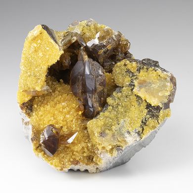 Barite with Calcite