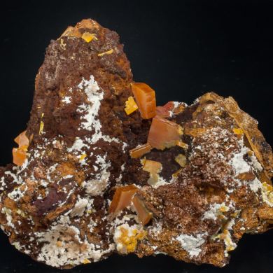 Wulfenite with Willemite and limonite