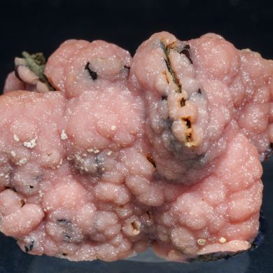 Rhodochrosite with Pyrrhotite and Galena