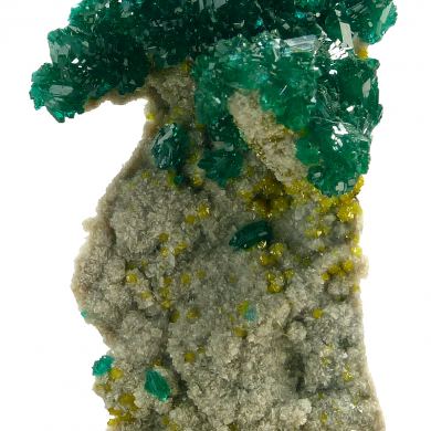 Dioptase, mimetite, dolomite
