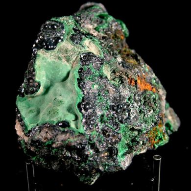 Heterogenite with Malachite