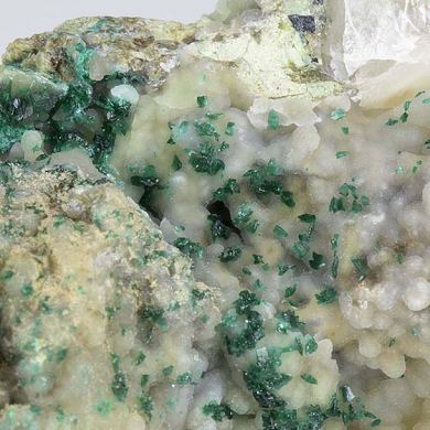 Brochantite with Quartz