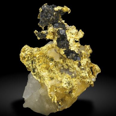 Gold with Quartz and Sphalerite