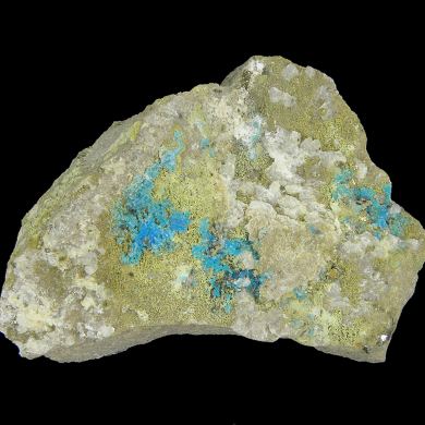 Augelite with Chalcanthite