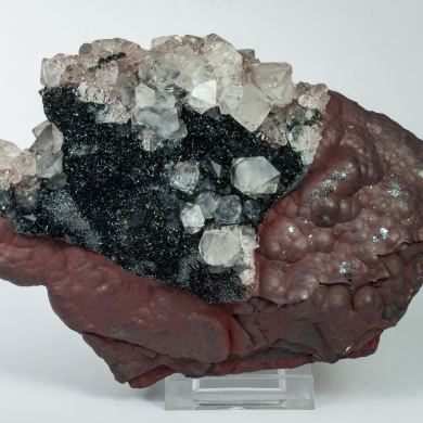 Quartz with Hematite (variety kidney ore)