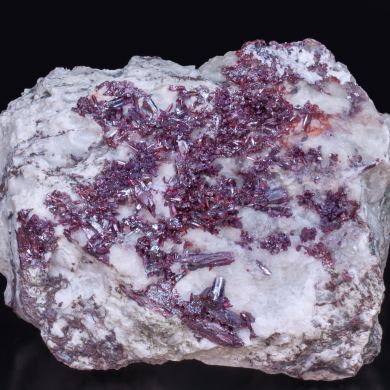 Proustite with Calcite