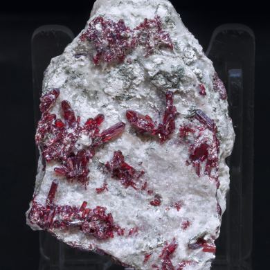 Proustite with Calcite