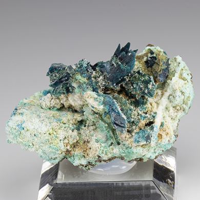 Veszelyite with Theisite