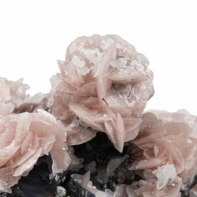 Rhodochrosite with Quartz on Sphalerite