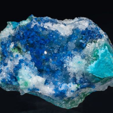 Shattuckite with Quartz and Chrysocolla