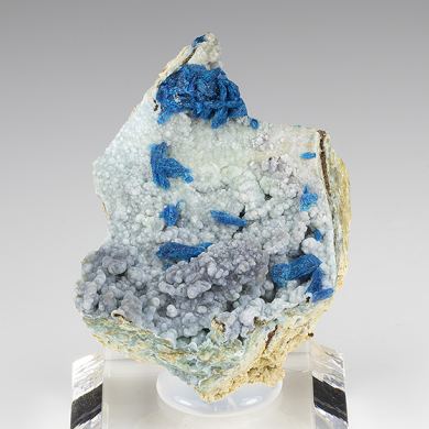 Veszelyite with Hemimorphite