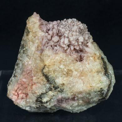 Talmessite coating Calcite and with Calcite