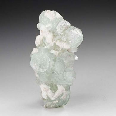 Apophyllite-KF with Stilbite, Okenite