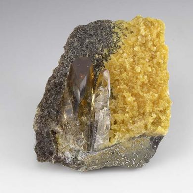 Barite with Calcite