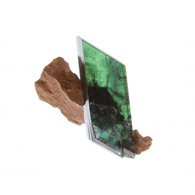 Vivianite (doubly-terminated) on matrix