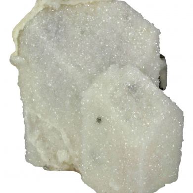 Quartz Encrusting Danburite With Calcite