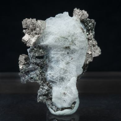 Silver with Calcite and Löllingite