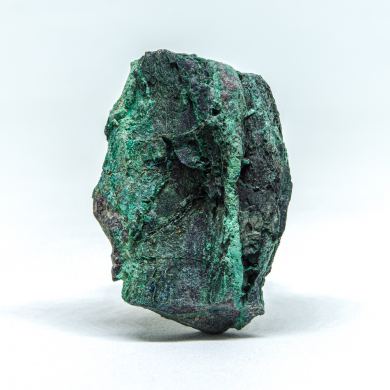 Chalcocite & Malachite ps. Wood