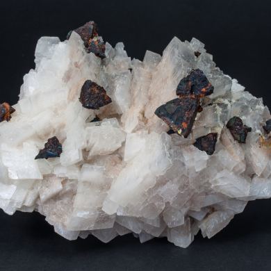 Malachite after Chalcopyrite, Dolomite